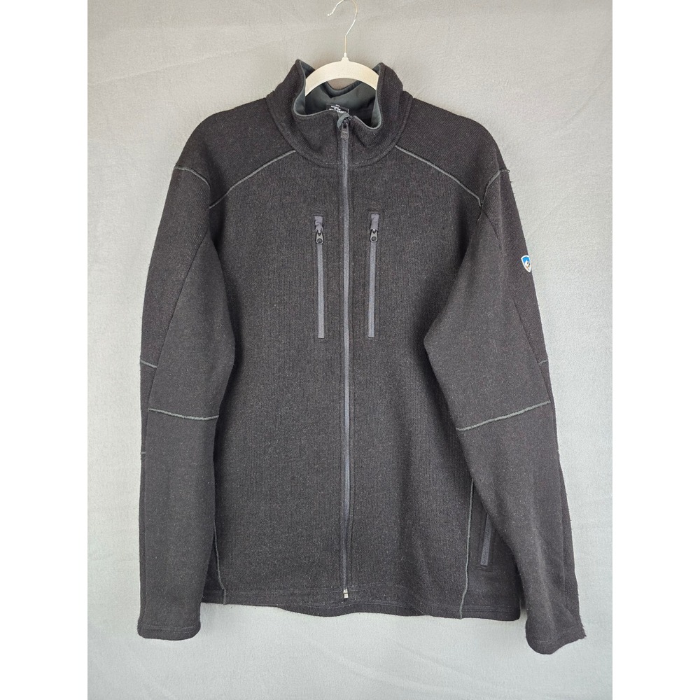 Kuhl Interceptr Fleece Jacket Mens Size XL Full Zip Sweater Jacket Outdoor Black